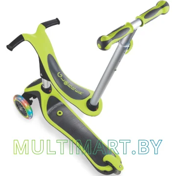 Самокат Globber Evo 4 in 1 Plus Lights (зеленый) картинка 4